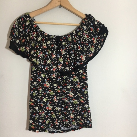Anthropologie Ric Rac Blooming Corona Floral Ruffle Top Sleevless - Picture 5 of 8